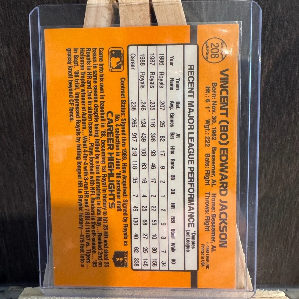 Bo Jackson Vintage Baseball Card Lot – Donruss, Topps, Score, 9 cards - Picture 6 of 15